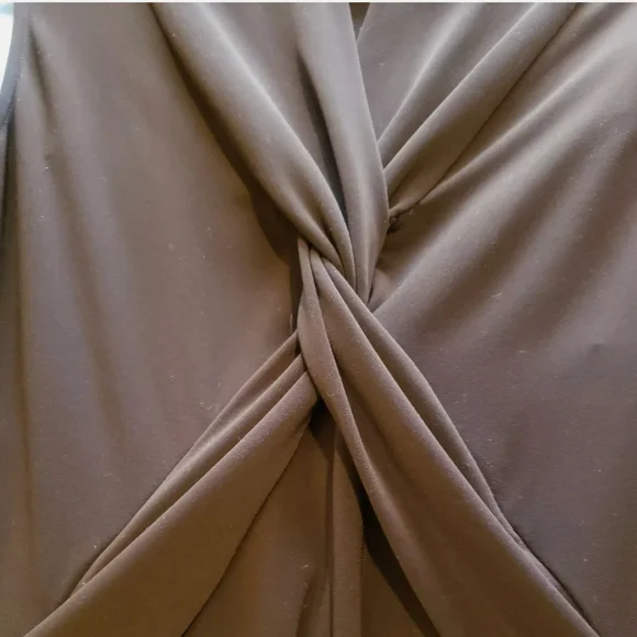 Vintage 1980's Joseph Ribkoff swing dress, twist front - Picture 7 of 10